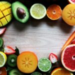 slices of fruits and vegetables